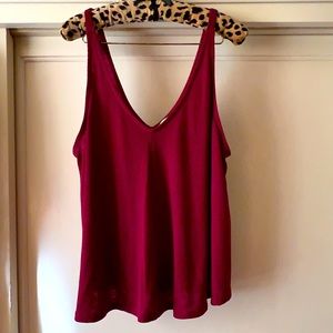 FreePeople Dani tank top in wine color